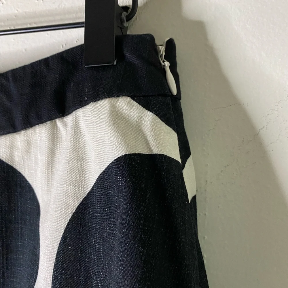 Boden Black and White Polka Dot A-Line Skirt, Size 6 - Picture 4 of 6